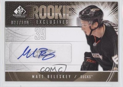 2009-10 SP Game Used Edition Rookie Exclusives 27/100 Matt Beleskey Auto RC 0j8