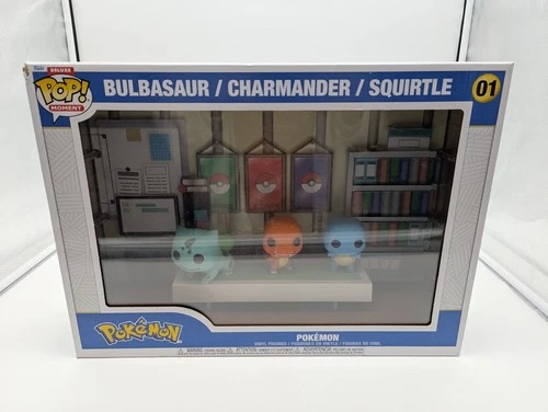 Pokemon Bulbasaur Charmander Squirtle Deluxe Funko Pop! Moment #01 (Damaged)