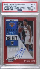2018 Panini Contenders Optic Red Prizm 69/99 Allonzo Trier PSA 9 MINT Auto pg9