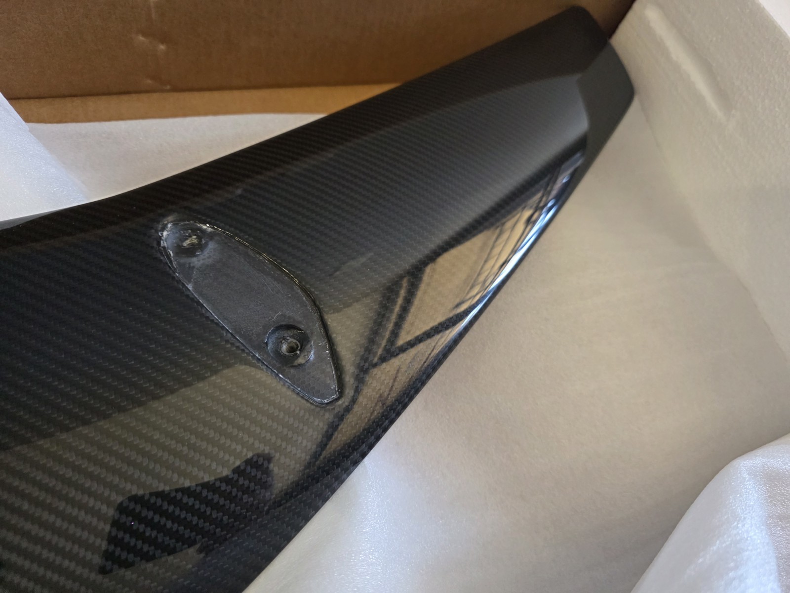 LAMBORGHINI HURACAN TECNICA CARBON FIBER REAR WING SPOILER OEM 4T0827677G NEW