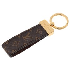 Louis Vuitton Porte Cles Dragonne Monogram Key Ring Key Holder M65221 Authentic