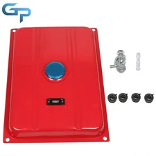 Universal 6.6 Gallon Gas Fuel Tank Generator Petcock Filter Gauge Cap 16" Width