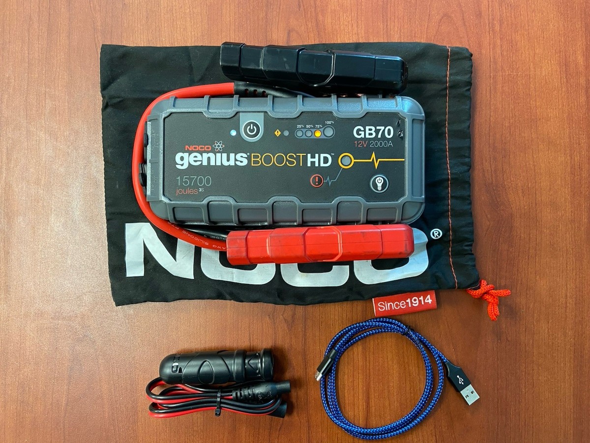 NOCO Boost HD GB70 2000 AMP 12V UltraSafe Portable Lithium Jump