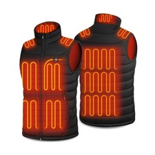 Heated Vest for Men with Battery Pack Included 16000mAh, 15 Heating... Fast Ship