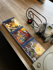 Sega Dreamcast With HDMI Converter And Power Stone Games !!