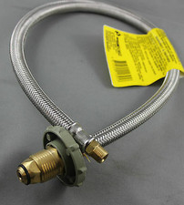 LPG BRAIDED GAS HOSE PIGTAILS FOR CARAVAN BOAT ETC HW POL X 5/16" BSP 600MM