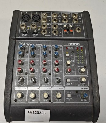 TAPCO 6306 Mixer - Für Ersatzteile/Reparatur, Ungetestet, Ohne Netzkabel