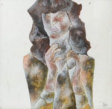 BEN CARRIVICK | Brown and black coat -- original painting / unique