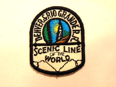 older Denver & Rio Grande Railroad souvenir embroidered patch