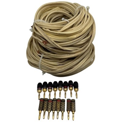 Monster XP NW Speaker Cable Lot w/ QuickLock Banana Plugs   Used