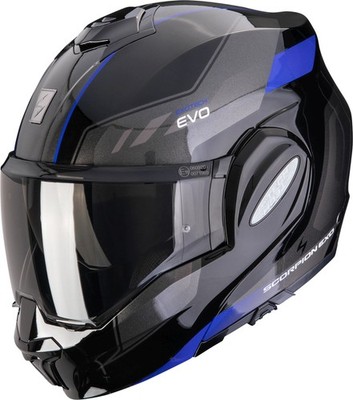 Scorpion Exo-Tech Evo Socius Klapphelm, schwarz/blau, XS (54/55)