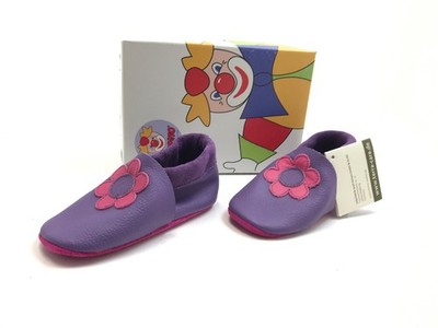 Ricosta Kinder Halbschuhe Slip On Sneaker Leder Freizeit Comfort lila Gr 22