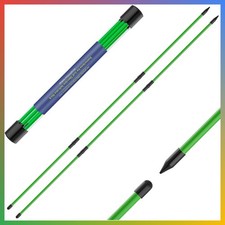 Golf Alignment Sticks 48 Inch Green 2 Pack Putting Swing Training
