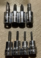 Vintage Set 8 Williams 38 Drive Hex Bit Sockets Ba4 Ba5 Ba6 Ba7 Ba104-usa Vintage Set 8 Williams 38 Drive Hex Bit Sockets Ba4 Ba5 Ba6 Ba7 Ba104-usa