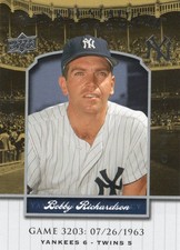 Bobbby Richardson Yankees 2008 UD Yankee Stadium Legacy #3203 Bx1b