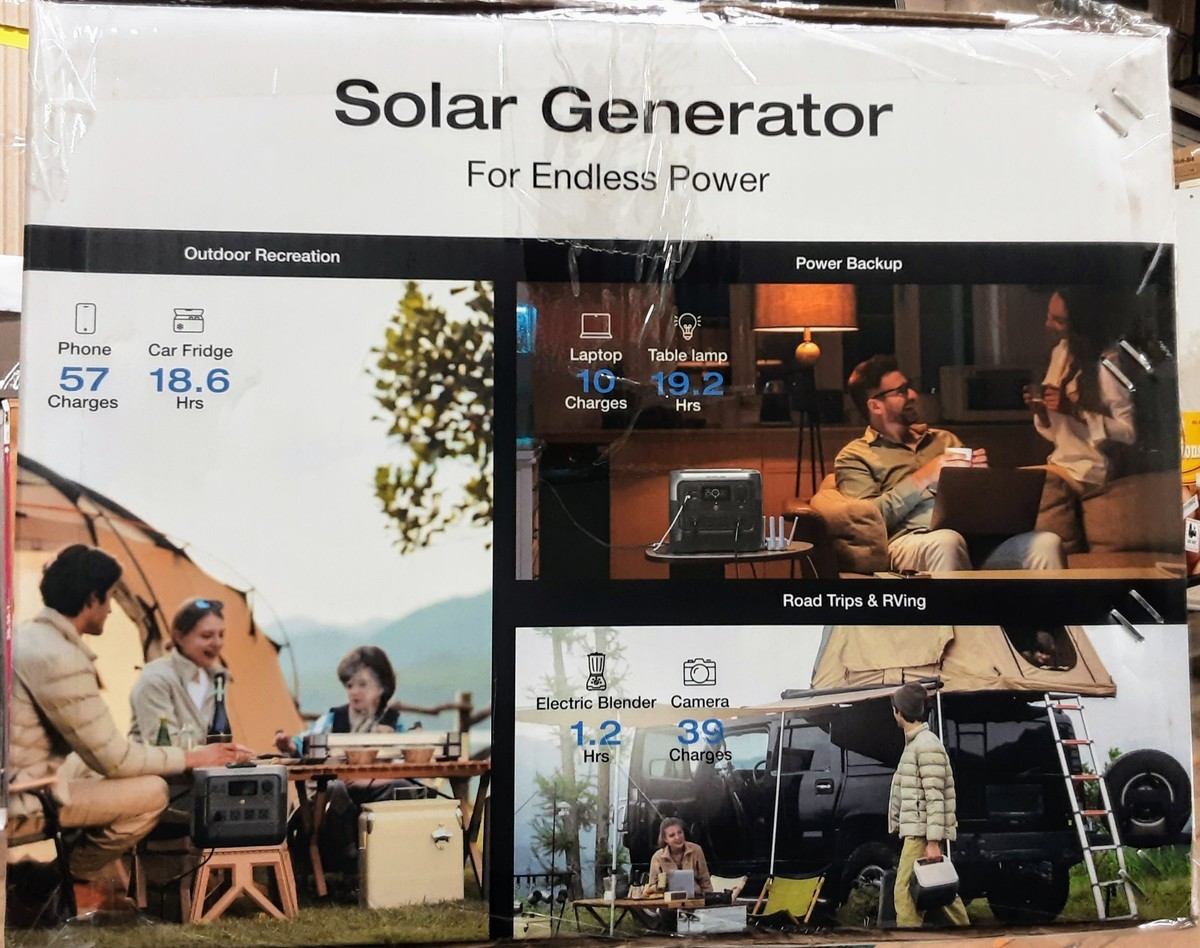 power bank portable charger for laptop Portable Power Station, 150W 155Wh Power Bank with 110V AC Outlet, 6  Outputs External Battery Pack Laptop Charger with LED Light for Camping main image 1