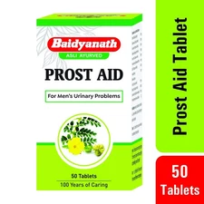 Baidyanath Prostaid Tablets Herbal 50 Tabs for Enlarged Prostate Exp 2028