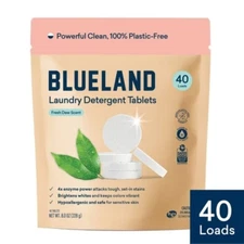 Blueland Fresh Dew HE Deep Cleaning Concentrated Laundry Detergent Tablets
