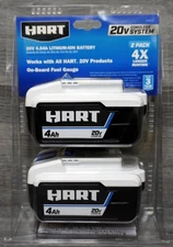 Sealed HART 20V 4.0Ah Lithium-Ion Rechargeable Battery 2-Pack HPB23