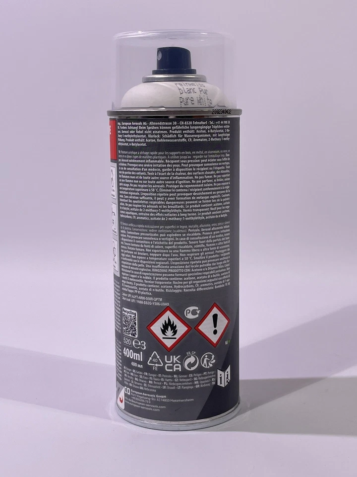 MOTIP RAL 9010 Reinweiss Matt Industrielack Spray Acryl 400ml 07165 Lack - Bild 3 von 4