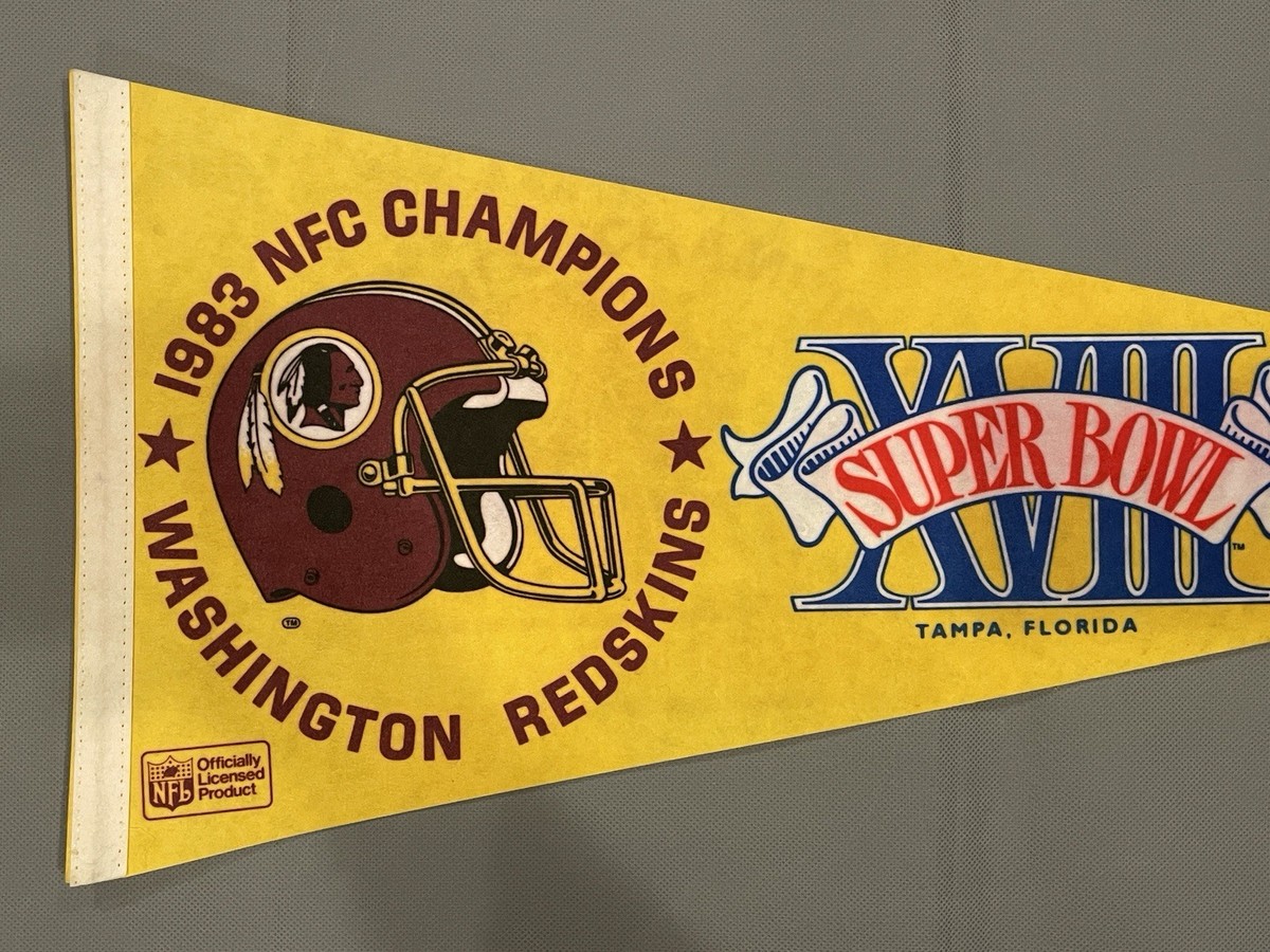 NFL Washington Redskins Vintage Football Pennant Super Bowl XVII