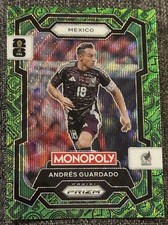 2026 Panini Prizm Monopoly World Cup Andres Guardado Boardwalk Green Wave Mexico