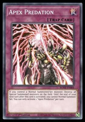 Yugioh Apex Predation BODE-EN084 Common 1st Edition NM