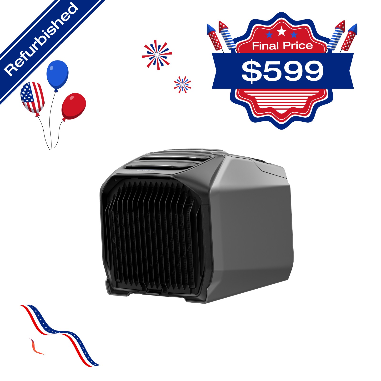 EcoFlow Portable Air Conditioner Wave 3 with Heater for Outdoor Tent Camping RVs