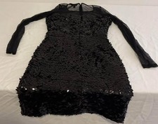 Guess Dress Black Mesh Sleeved Women Size 0