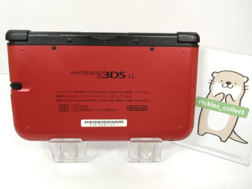 3DS XL LLRed x nero SPR-001 con scatola lingua giapponese testato Nintendo 0403C - Foto 12 di 21
