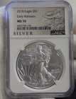 2018 US Silver Eagle $1 NGC MS70 Early Releases
