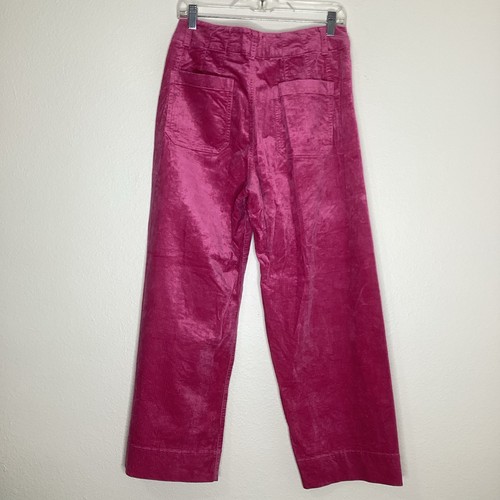 Maeve Colette Corduroy Wide Leg Cropped Pant Pink 29 - 第 3/9 張圖片