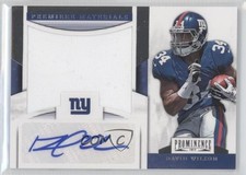 2012 Panini Prominence Premiere Materials Signatures 18/25 David Wilson Auto 0c2
