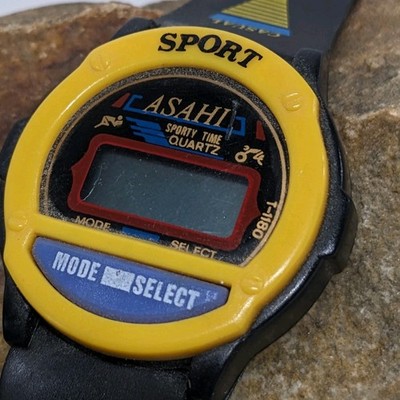 Vtg Asahi T-1180 Digital LCD Watch Japan untested FOR  PARTS OR REPAIR