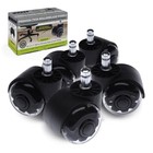  Premium Rubber Office Chair Wheels (Set of 5) for All Hard Surface 2 Inch