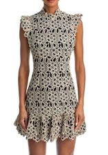 Aqua Floral Mock Neck Mini Dress Size XXL NWT
