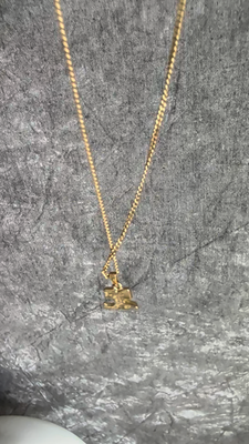 Vintage Courrèges Paris Gold-Tone Diamanté 