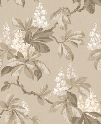 M1820_Ashdown Lagenlook Botanisches Design Taupe Creme Fein Dekor Tapete