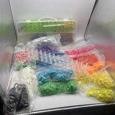 Rainbow Loom Friendship Bracelet DIY Kit Rubber Bands, Tools, Cases