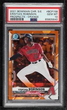 2021 Bowman Chrome Sapphire Edition 56/75 Kristian Robinson PSA 10 GEM MT 00em