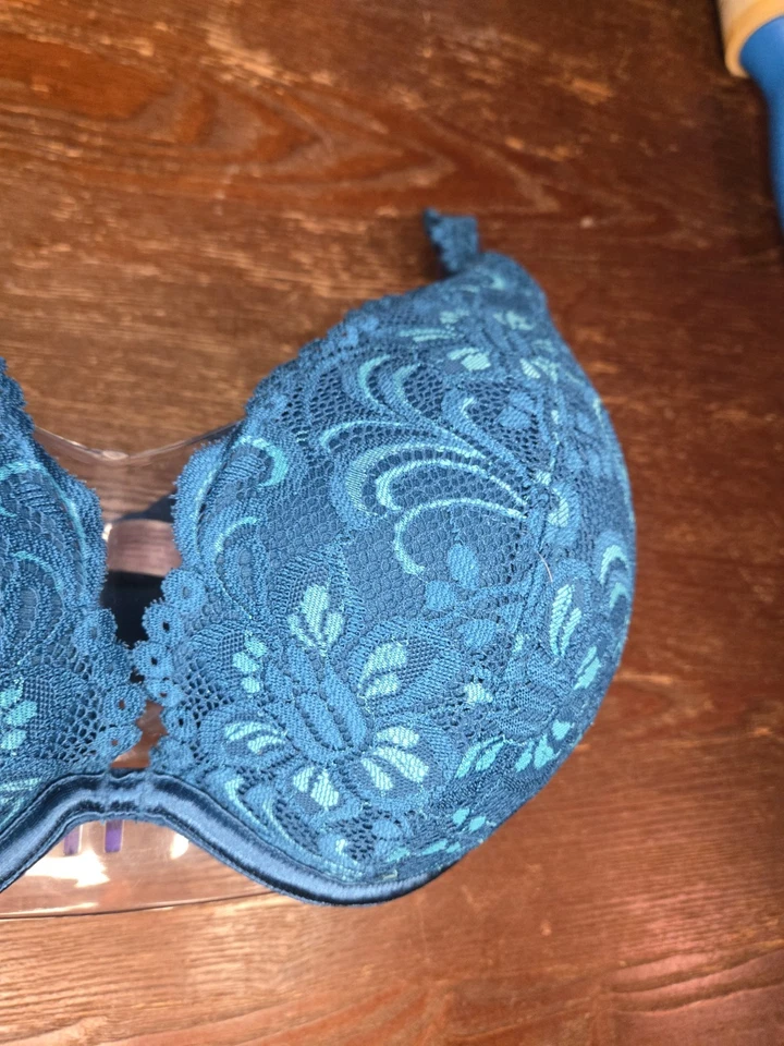 Sujetador Cacique Azul Encaje Línea Ligera Paisley 42c Foto 4 de 4