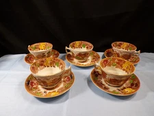 Lot of 5 Wood & Sons English Scenery Enoch Woods Cup & Saucer Sets