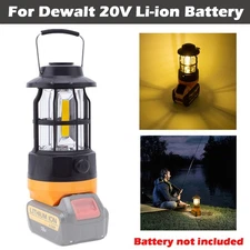 Camping Lantern LED Work Light For Dewalt 20V Battery Outdoor Tent Hiking Lamp