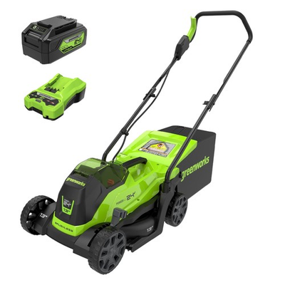 #ad Greenworks 24V 13“ Brushless Cordless 13quot; Mower 24V Greenamp;Black $150.77