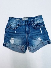 Lucky Brand Girls Size 6 Blue Denim Riley Shorts