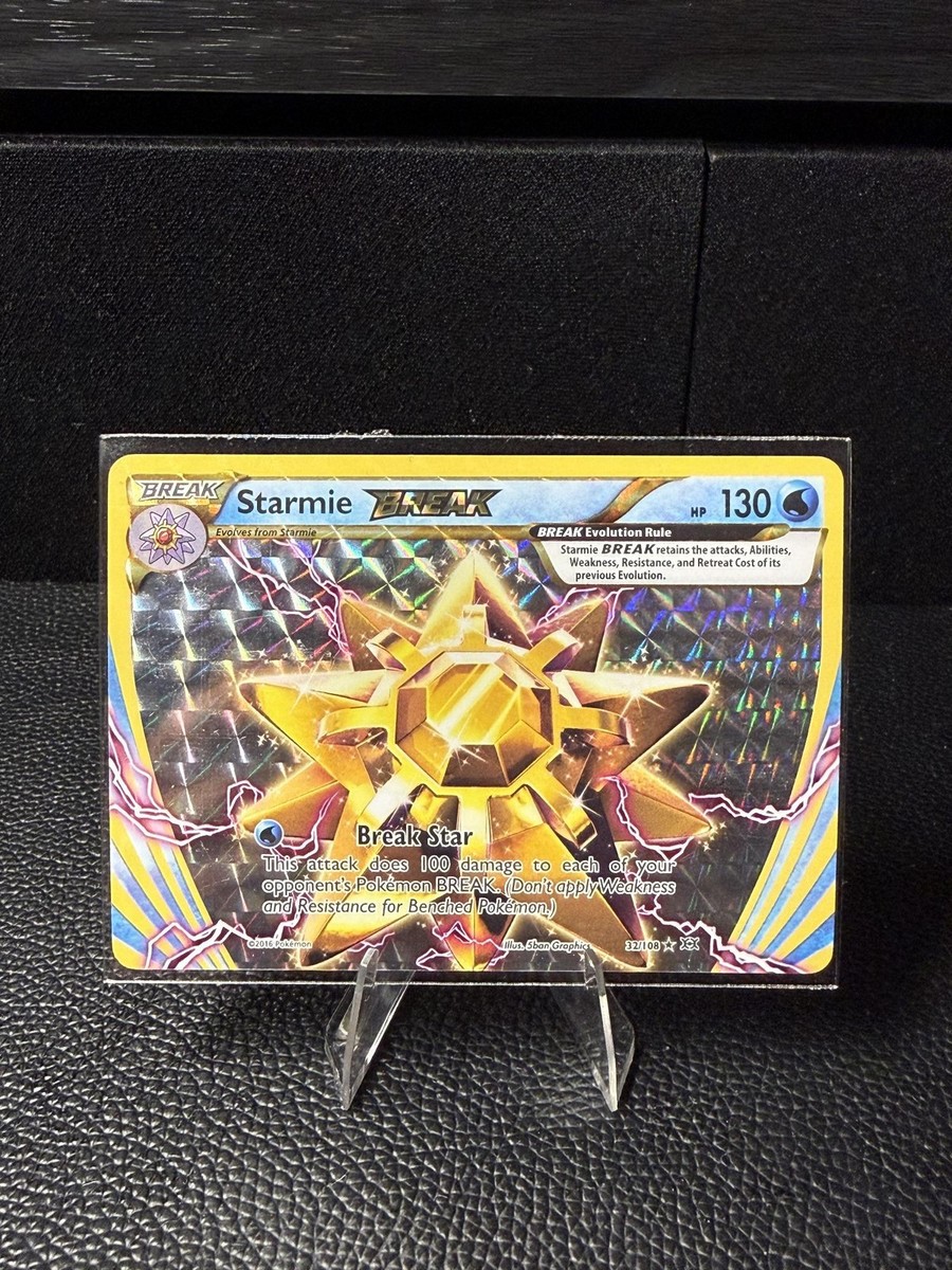 Starmie BREAK 32/108 Rare BREAK Evolutions Pokemon Near Mint