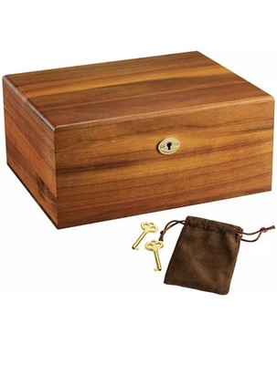 Wood Box Large Decorative Wooden Storage Box With Hinged Lid And Locking Key Pre