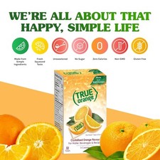TRUE ORANGE Water Enhancer, Bulk Pack, Zero Calorie Flavoring, For Bottled... 