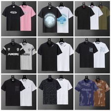 2026Men's womens short sleeves shirt cotton t shirt unisex high quality round 1