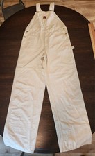 NOS Vintage Carhartt Drill Overalls Men's 38x34 Double Knee Carpenter Bib R34NAT